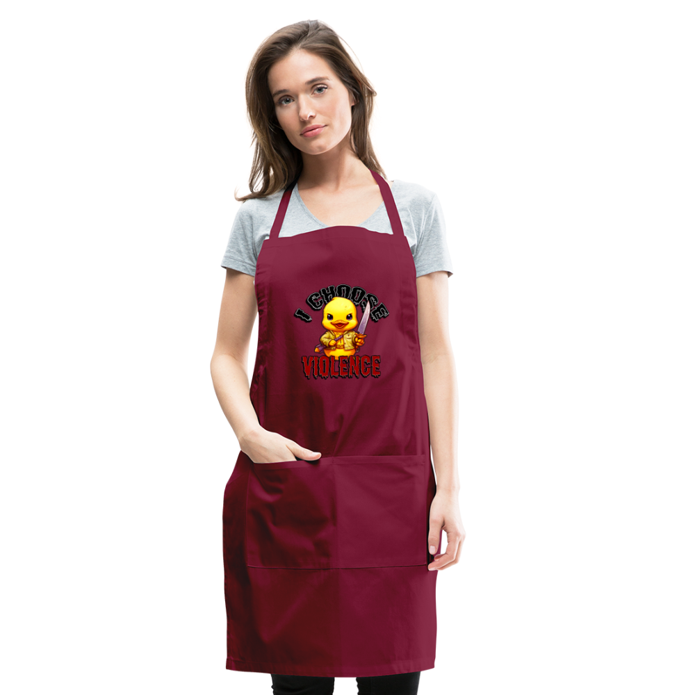 Vinny Adjustable Apron - burgundy