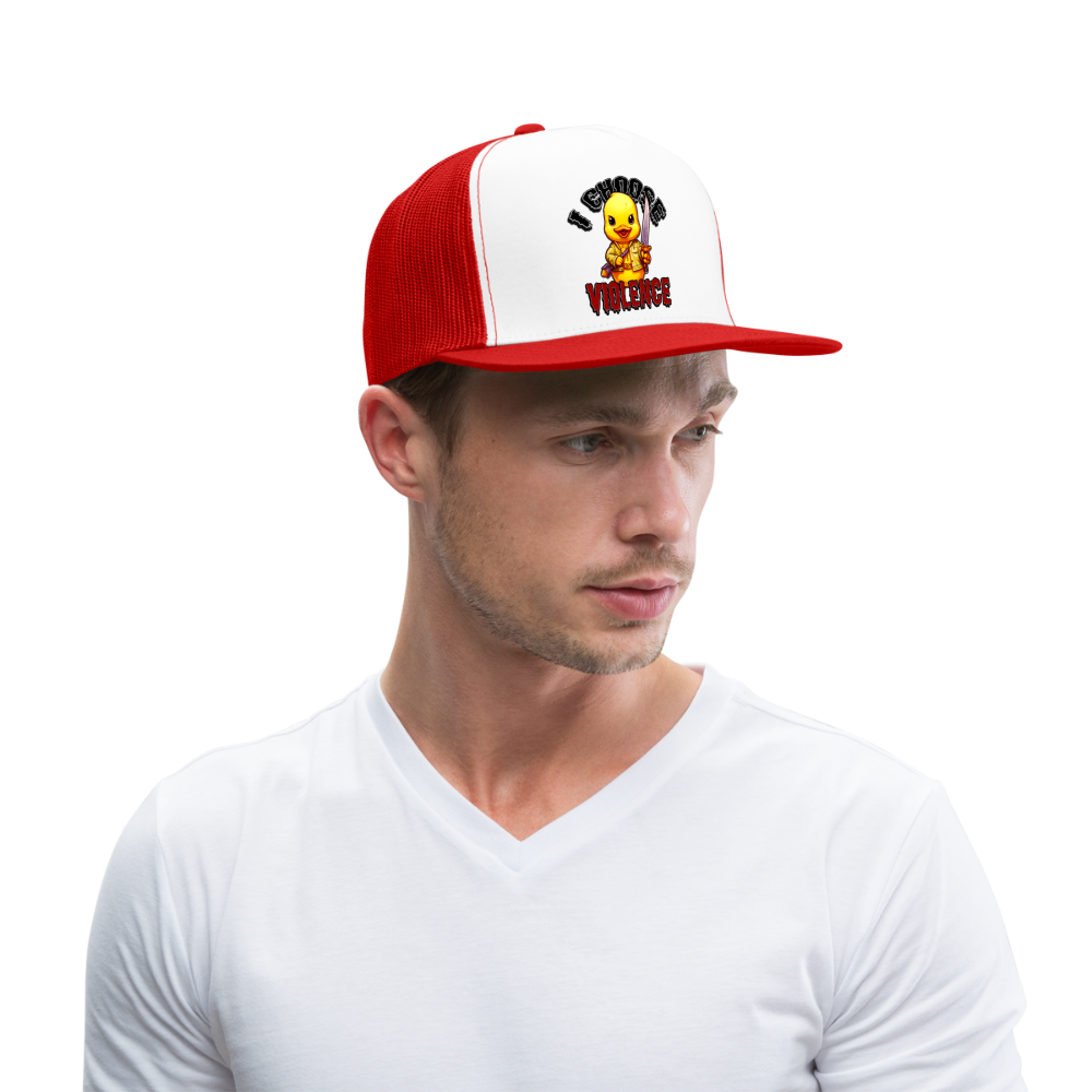 Vinny Trucker Cap - white/red