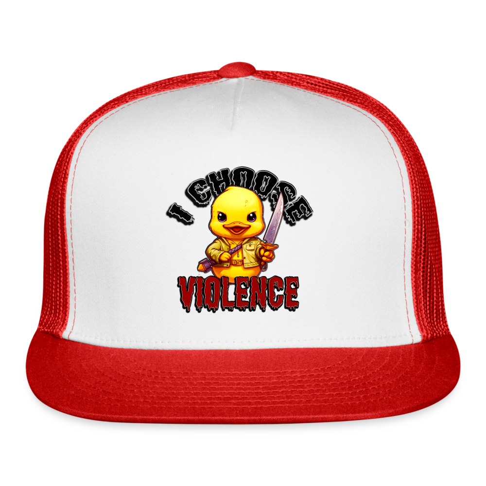 Vinny Trucker Cap - white/red