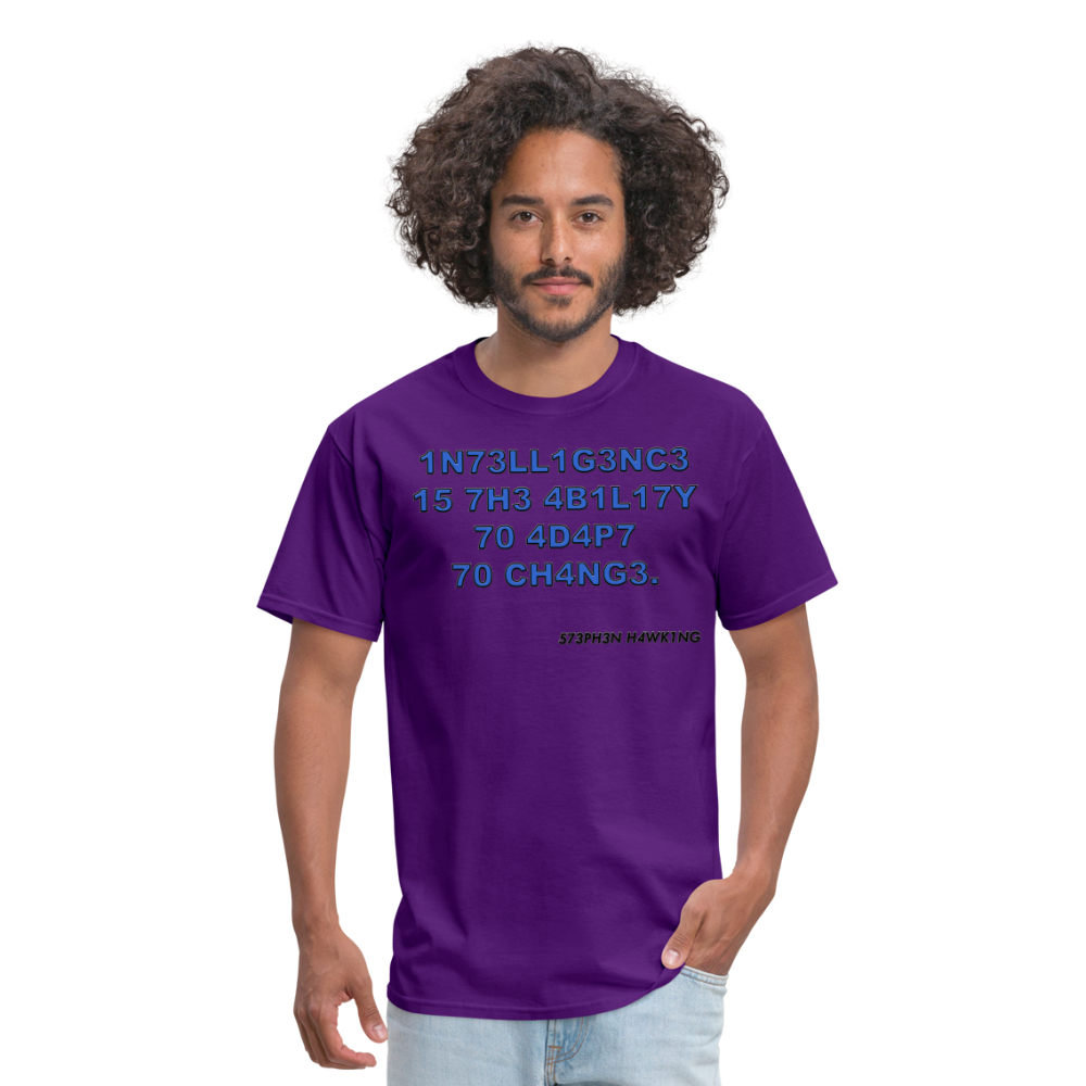 1N73LL1G3NC3 Unisex Classic T-Shirt - purple