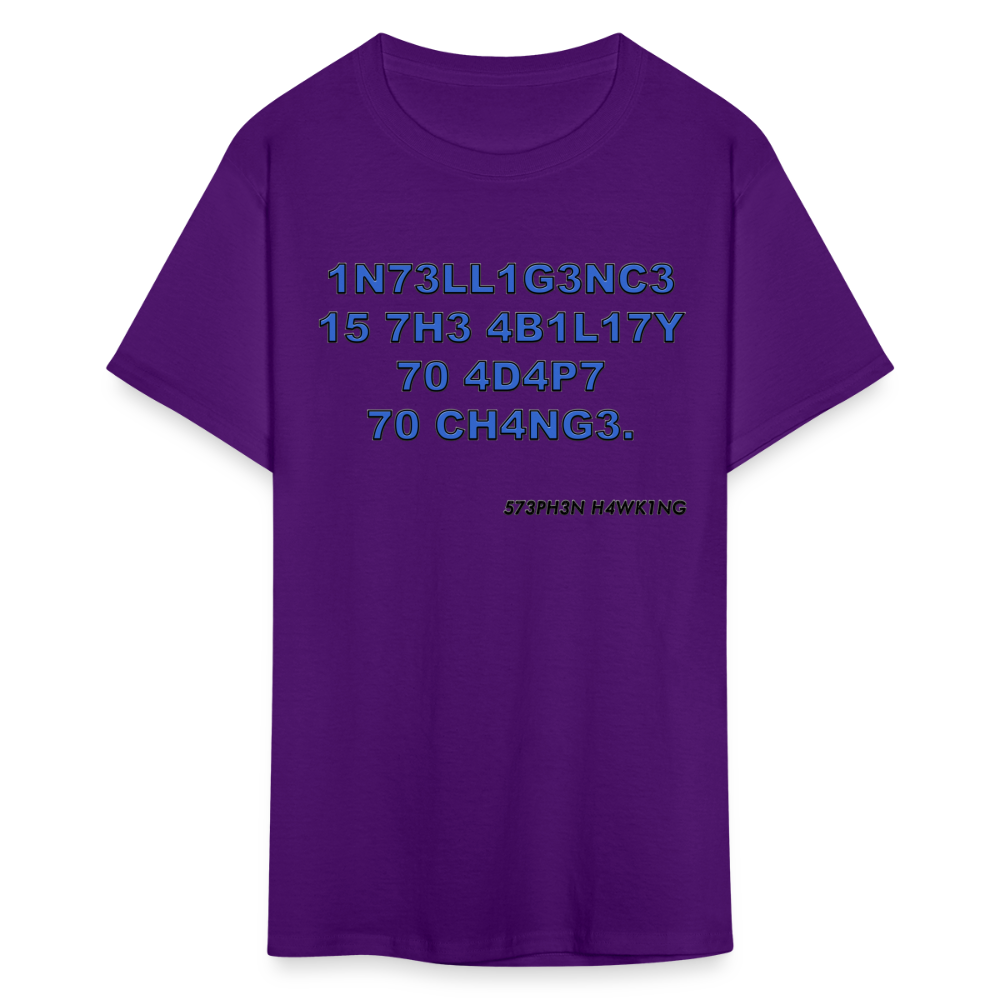 1N73LL1G3NC3 Unisex Classic T-Shirt - purple