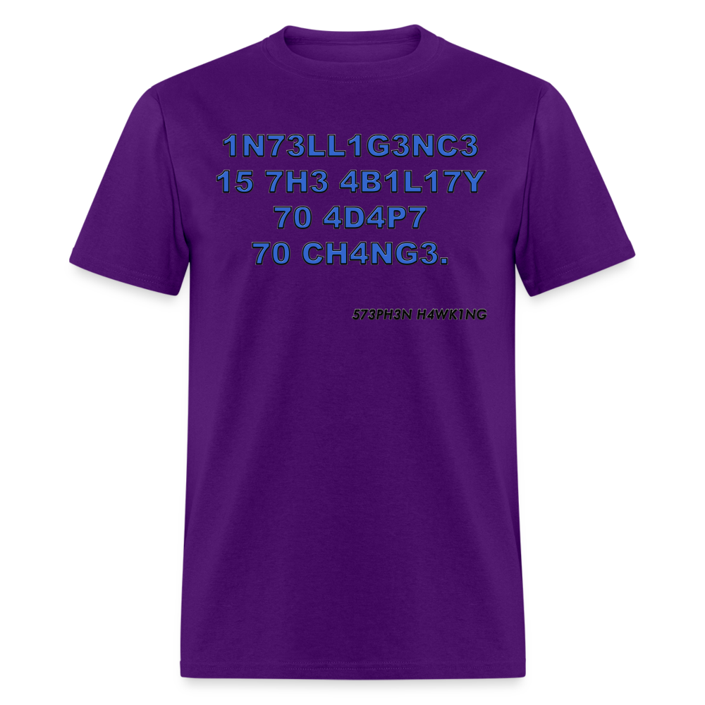 1N73LL1G3NC3 Unisex Classic T-Shirt - purple