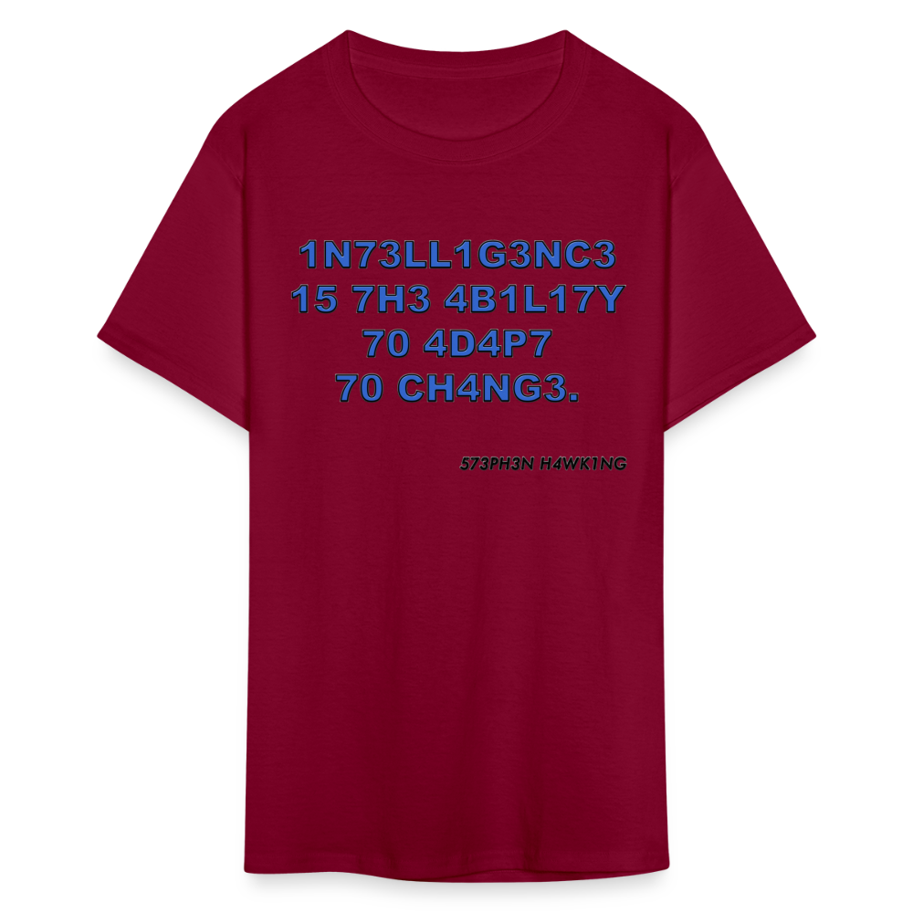 1N73LL1G3NC3 Unisex Classic T-Shirt - burgundy