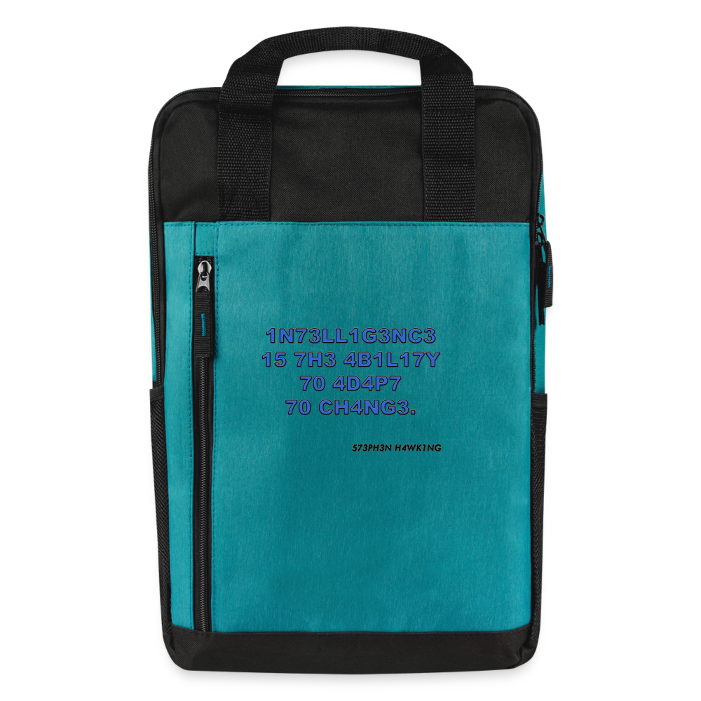 1N73LL1G3NC3 Laptop Backpack - heather teal/black