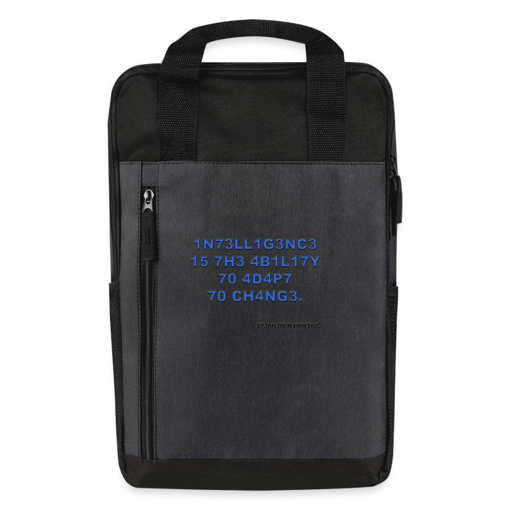 1N73LL1G3NC3 Laptop Backpack - heather dark gray/black