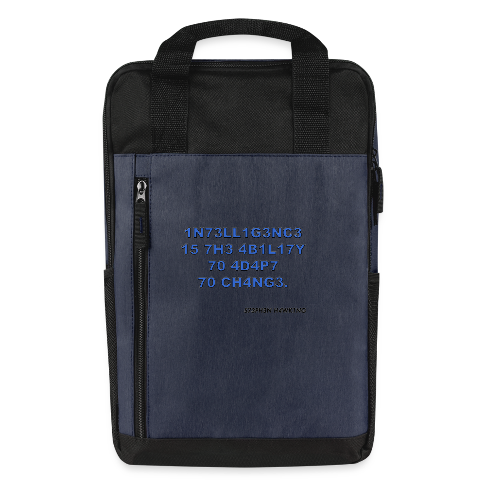 1N73LL1G3NC3 Laptop Backpack - heather navy/black